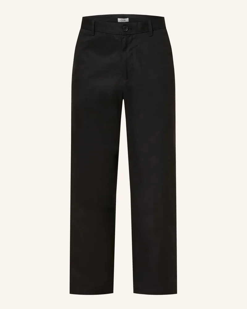 COS Chino Regular Fit schwarz Schwarz