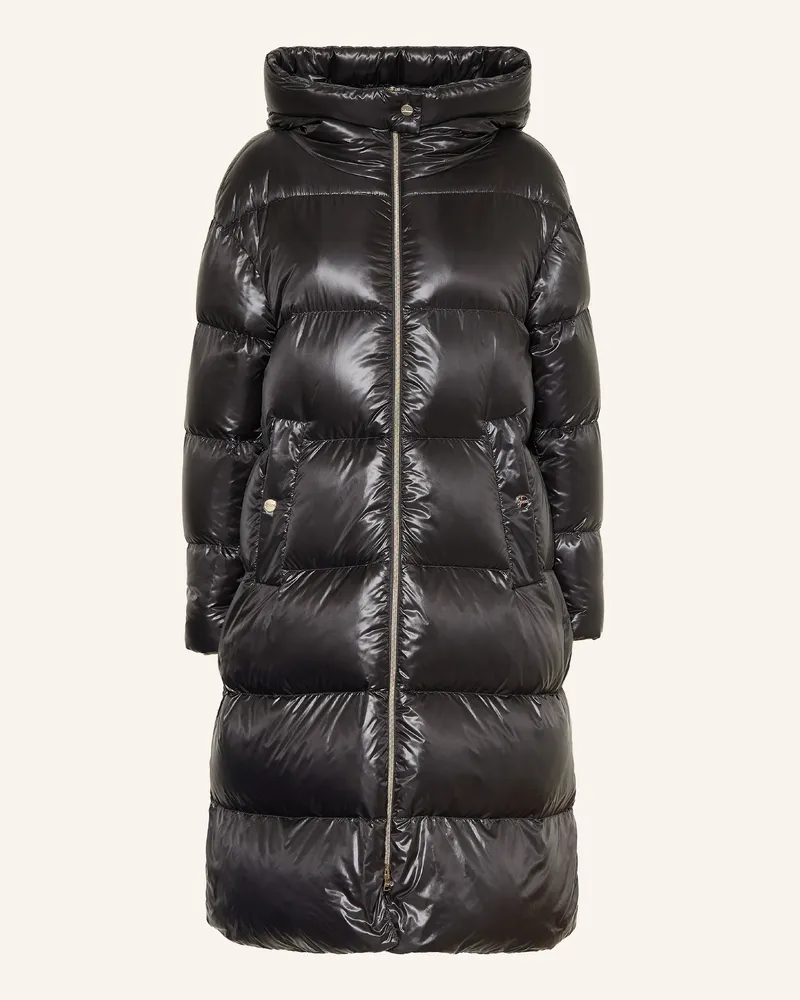Herno Daunenmantel grau Schwarz