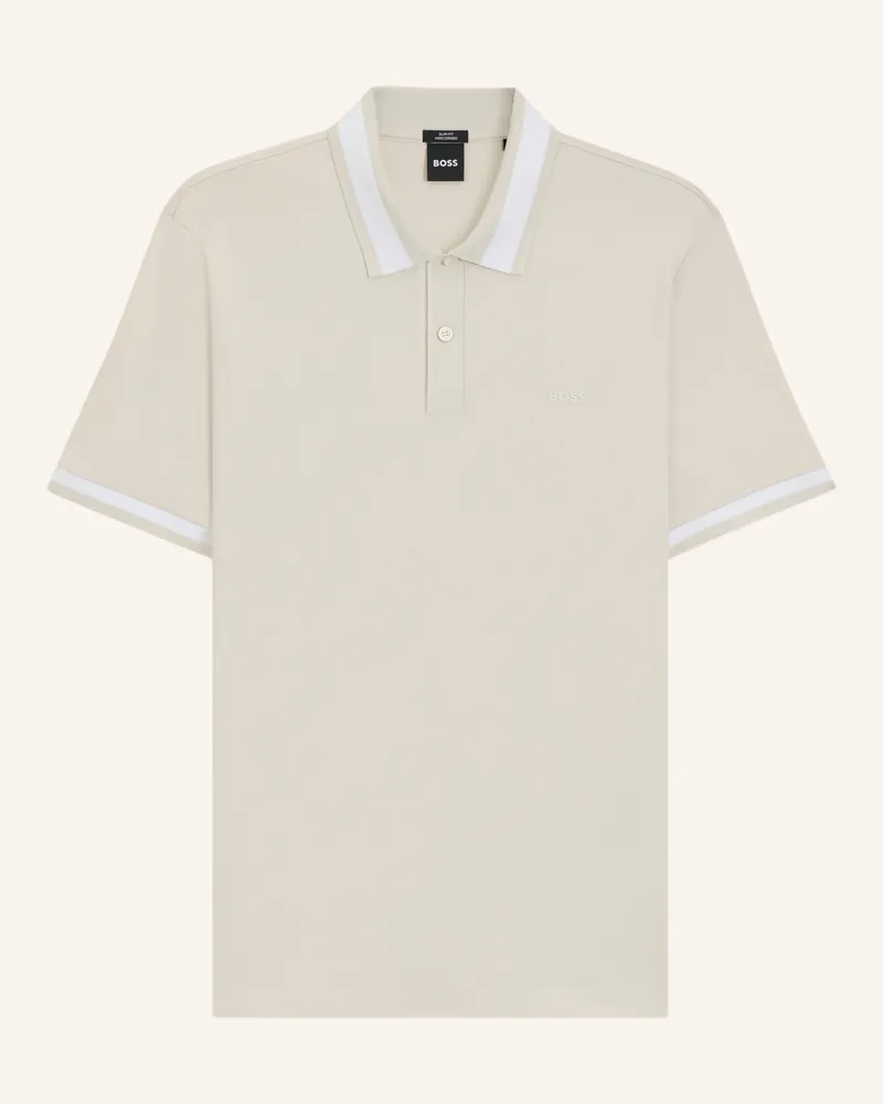 HUGO BOSS Poloshirt H-PHILLIPSON 200 Slim Fit Weiss