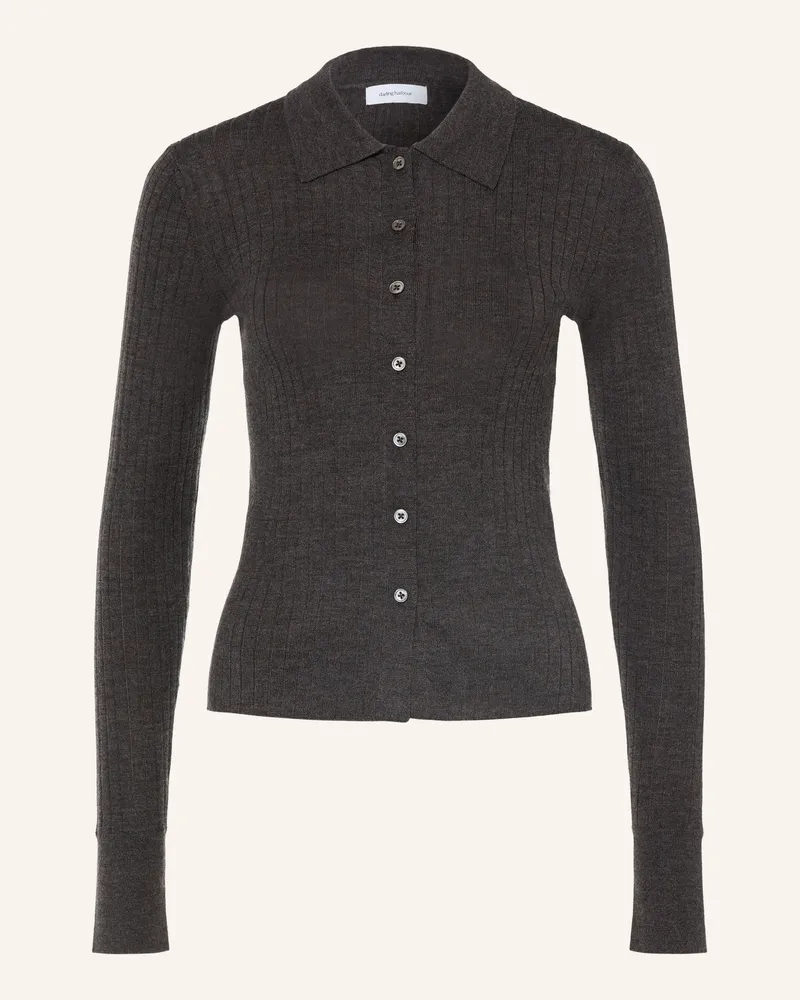 Darling Harbour Strickjacke Aus Merinowolle braun Truffle