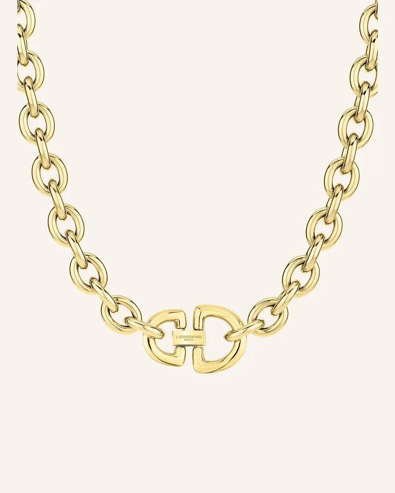 Liebeskind Halskette  Aus  Edelstahl gold Gold