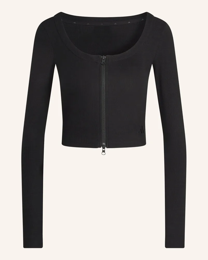 adidas Sweatjacke Seasonal Essential Rib schwarz Schwarz