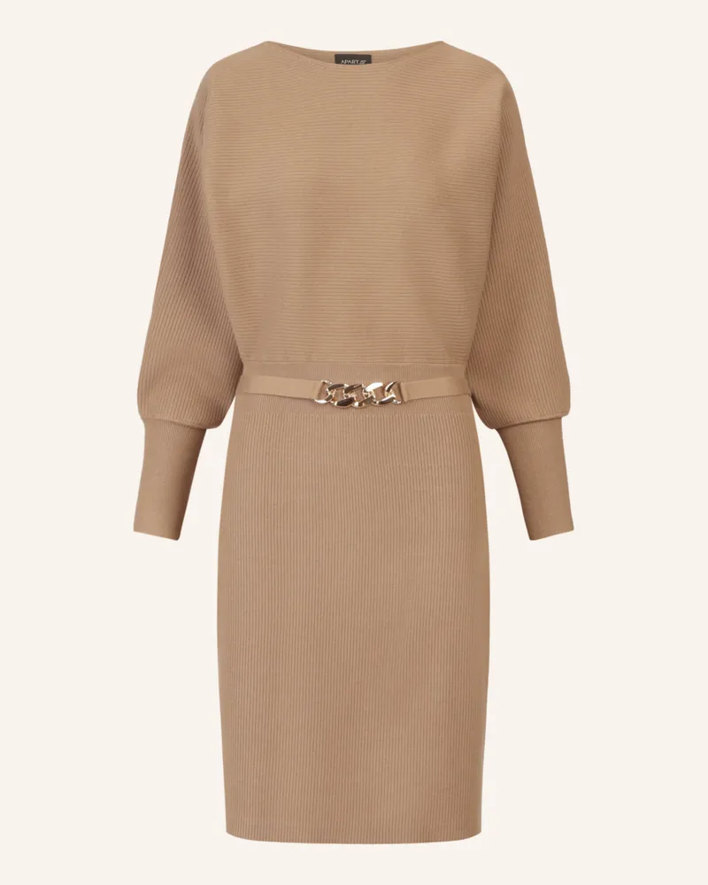 Apart Strickkleid Camel