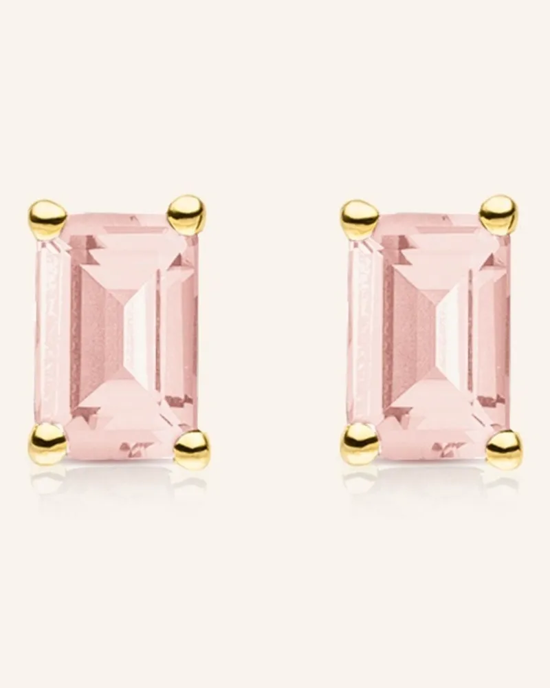 VEYNOU Ohrstecker Rosie Aus 14 Karat Gelbgold Und 1,40ct. Morganit gold Gold