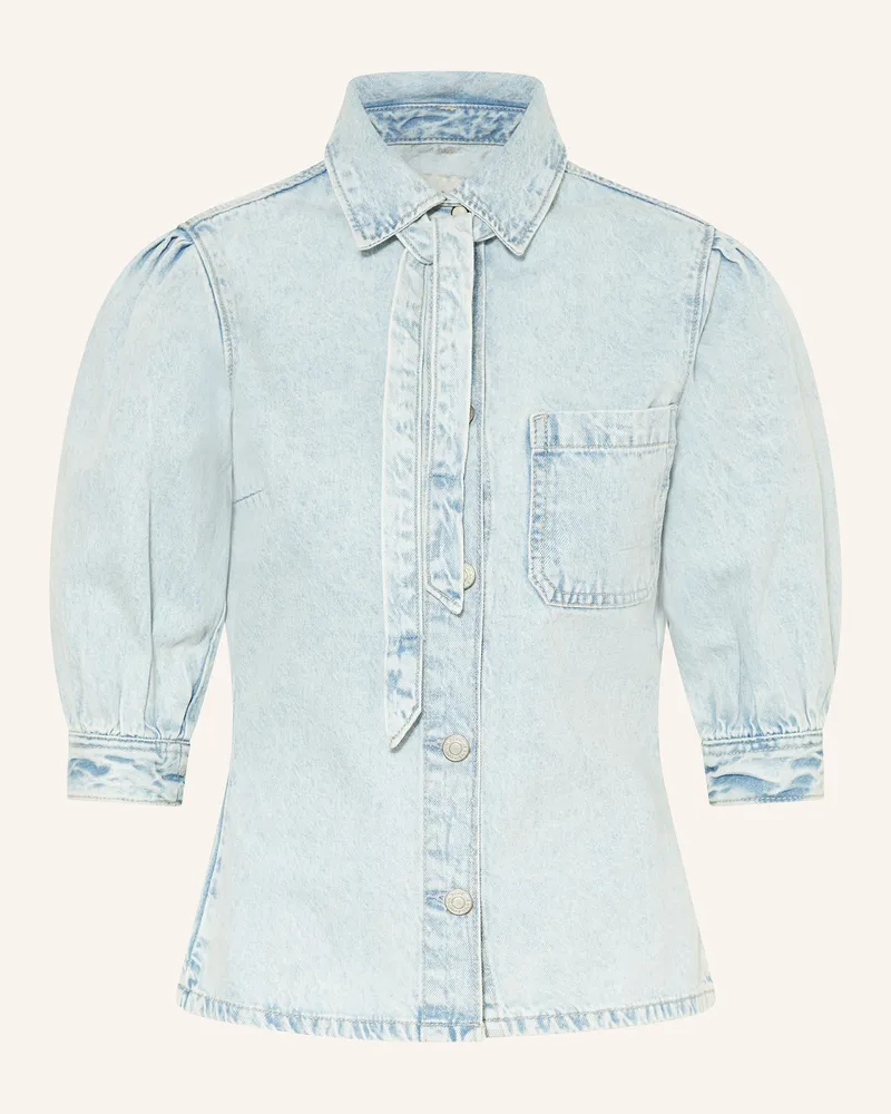 Pepe Jeans Jeansbluse MACIE mit 3/4-Arm und abnehmbarer Schluppe Hellblau