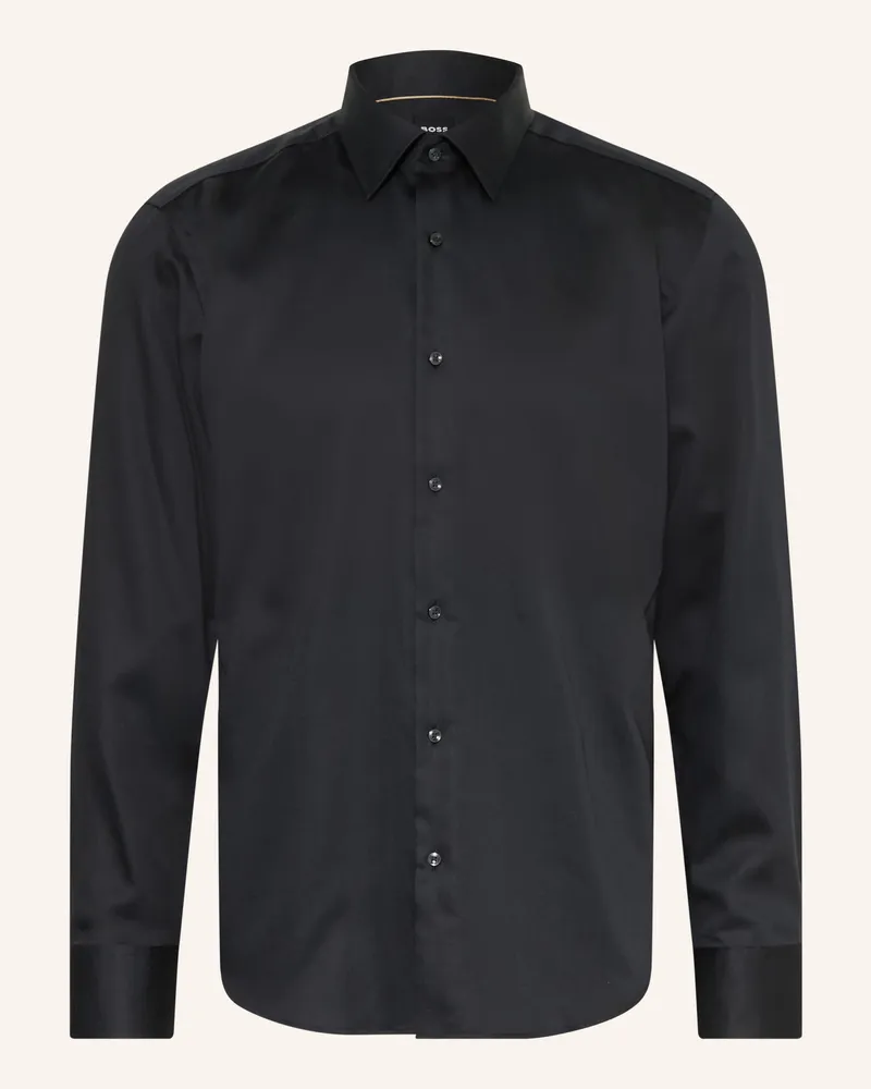 HUGO BOSS Hemd JOE Regular Fit Schwarz