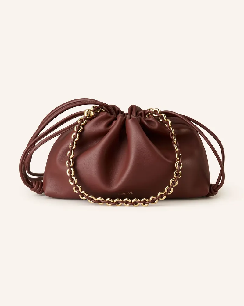 Loewe Clutch FLAMENCO Dunkelrot