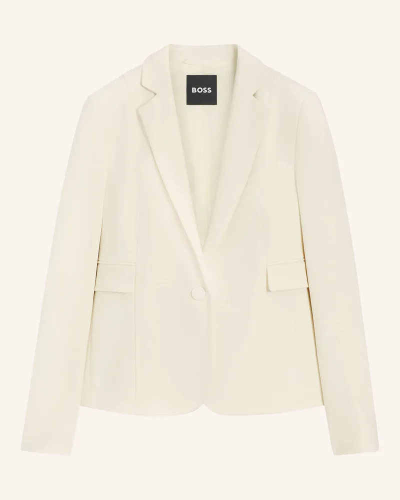 HUGO BOSS Jerseyblazer Jia weiss Ecru