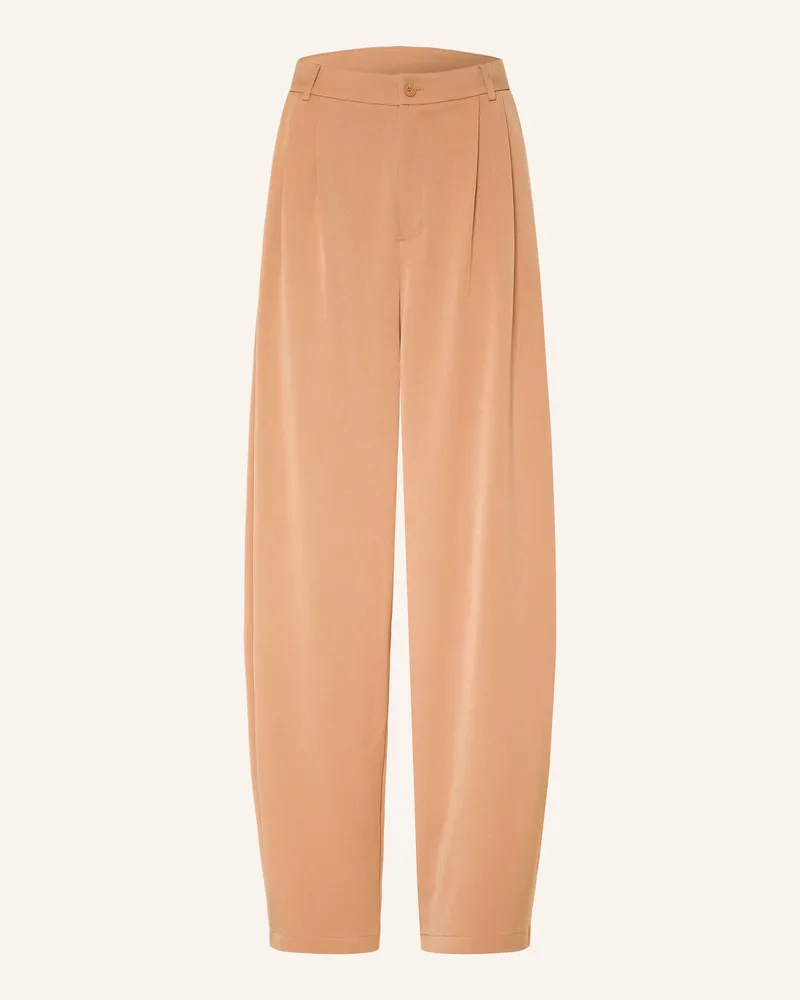 Karo Kauer Hose braun Camel