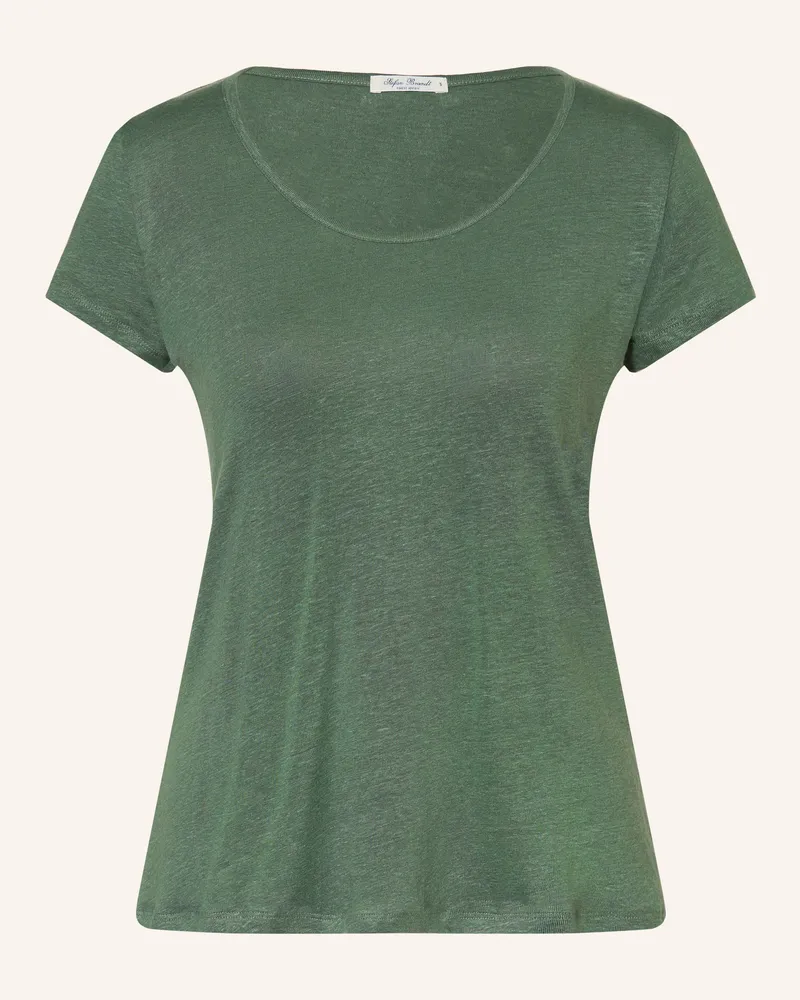 Stefan Brandt T-Shirt Aus Leinen gruen Grün