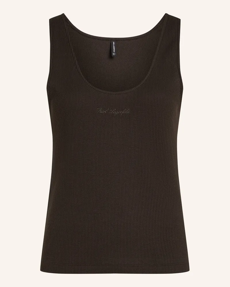 Karl Lagerfeld Top Dunkelbraun