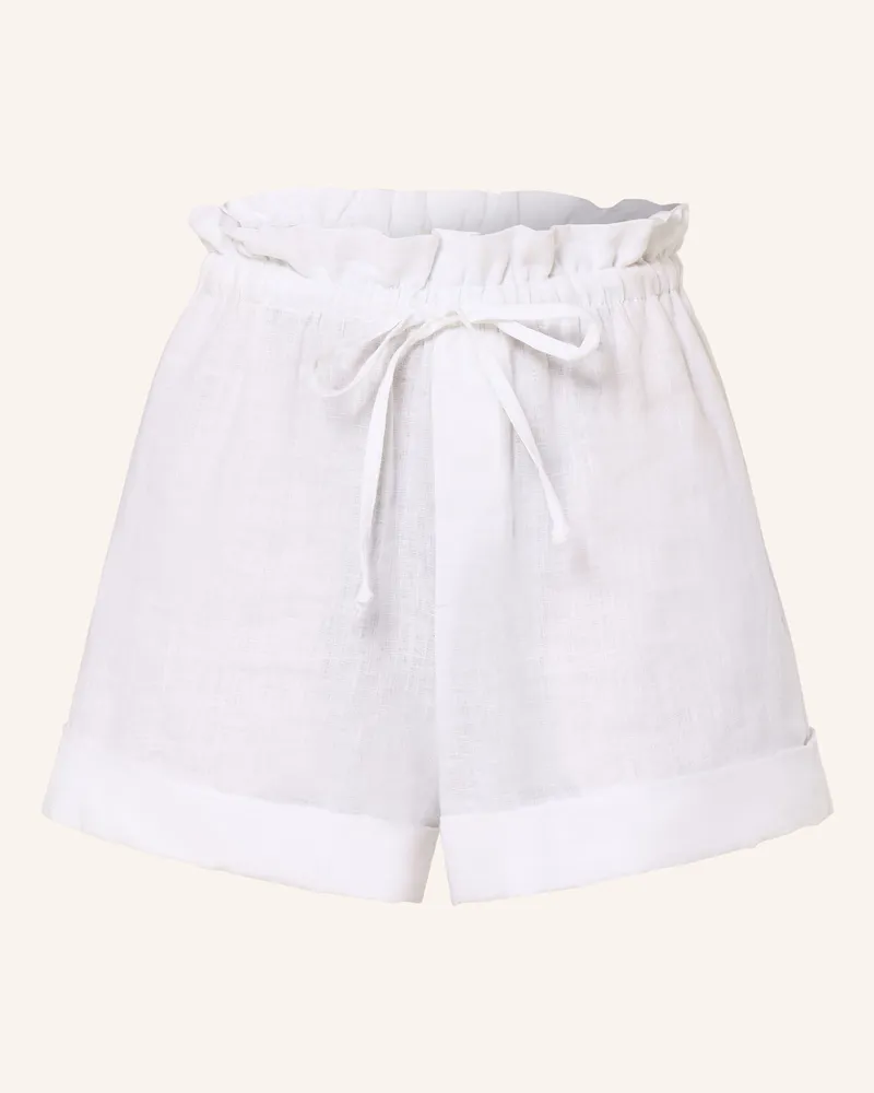 Drykorn Paperbag-Shorts Edict Aus Leinen weiss Weiss
