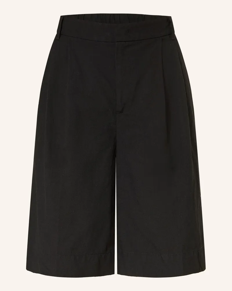 Part Two Bermudas Mit Leinen schwarz Schwarz