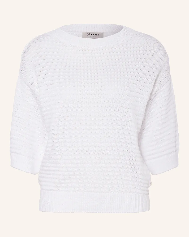 Maerz Pullover mit 3/4-Arm Weiss