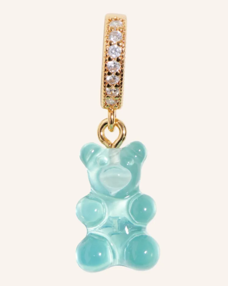 CRYSTAL HAZE Anhänger Mediterranean Nostalgia Bear By Glambou blau Blau