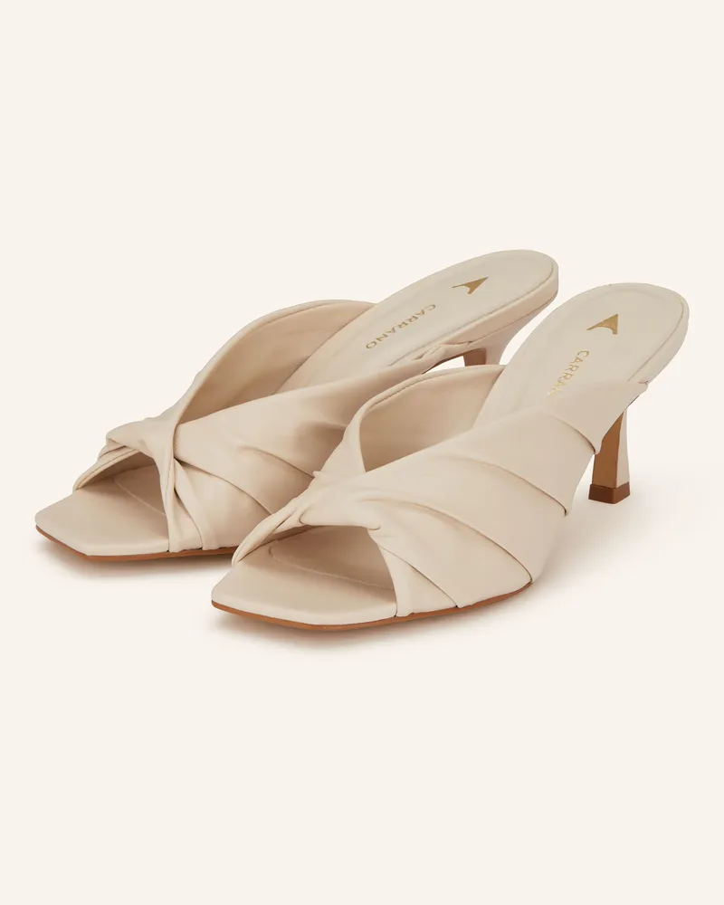 CARRANO Mules weiss Creme
