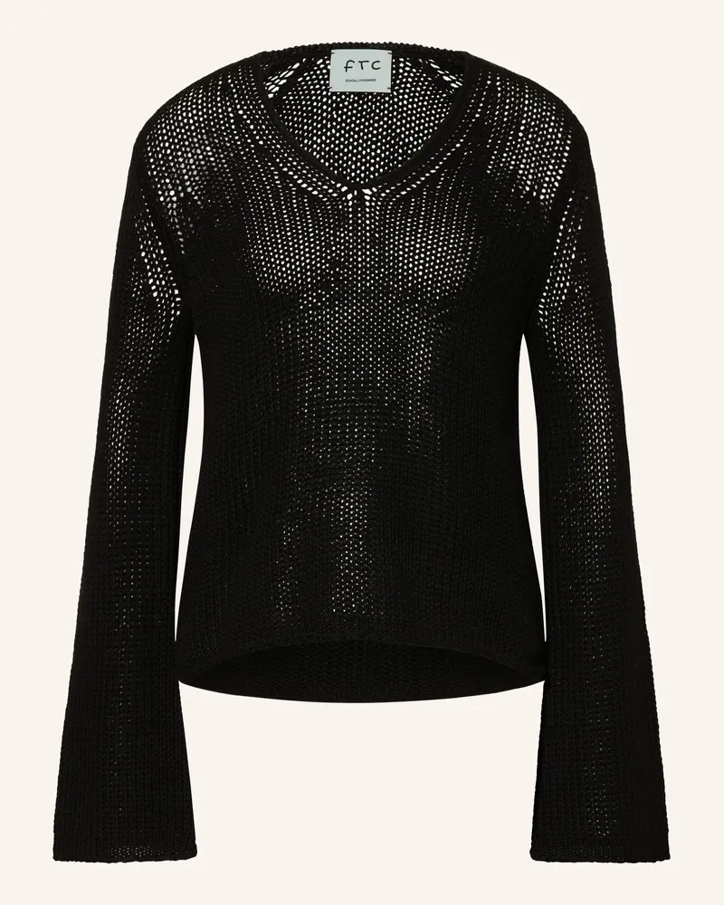 FTC Cashmere Pullover Mit Cashmere schwarz Schwarz