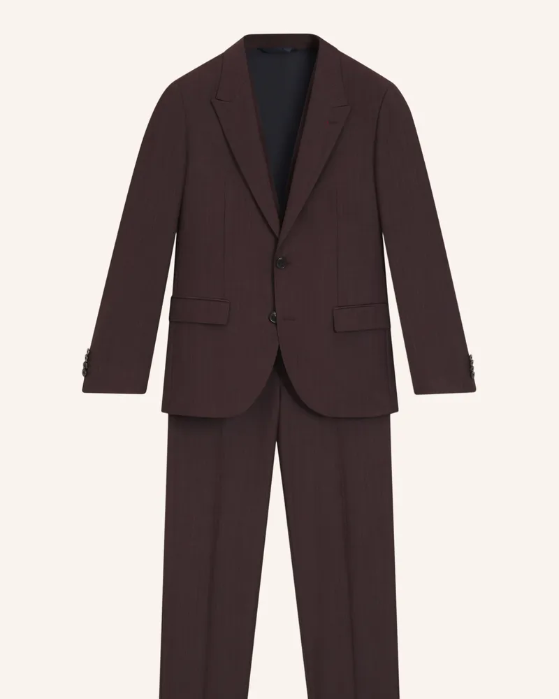 HUGO BOSS Business Anzug HENRY/GETLIN242V2X Slim Fit Dunkelrot