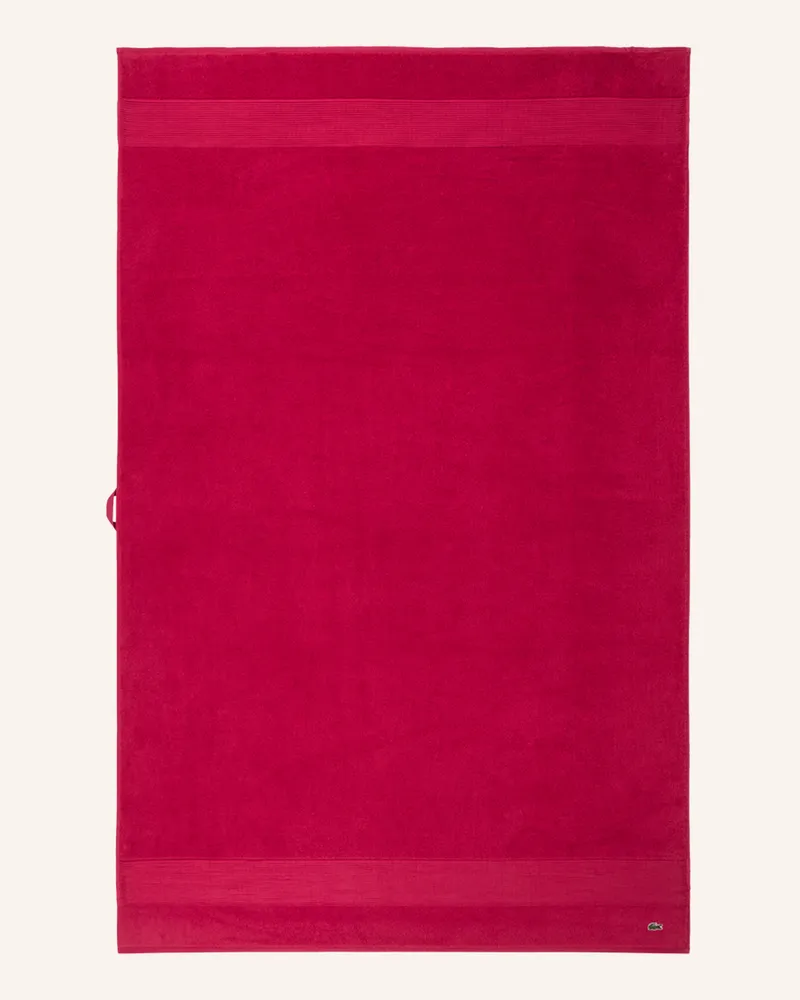 Lacoste Badetuch Llecroco rot Fuchsia