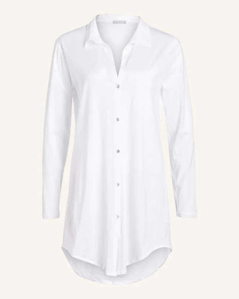 Hanro Nachthemd Cotton Deluxe weiss Weiss