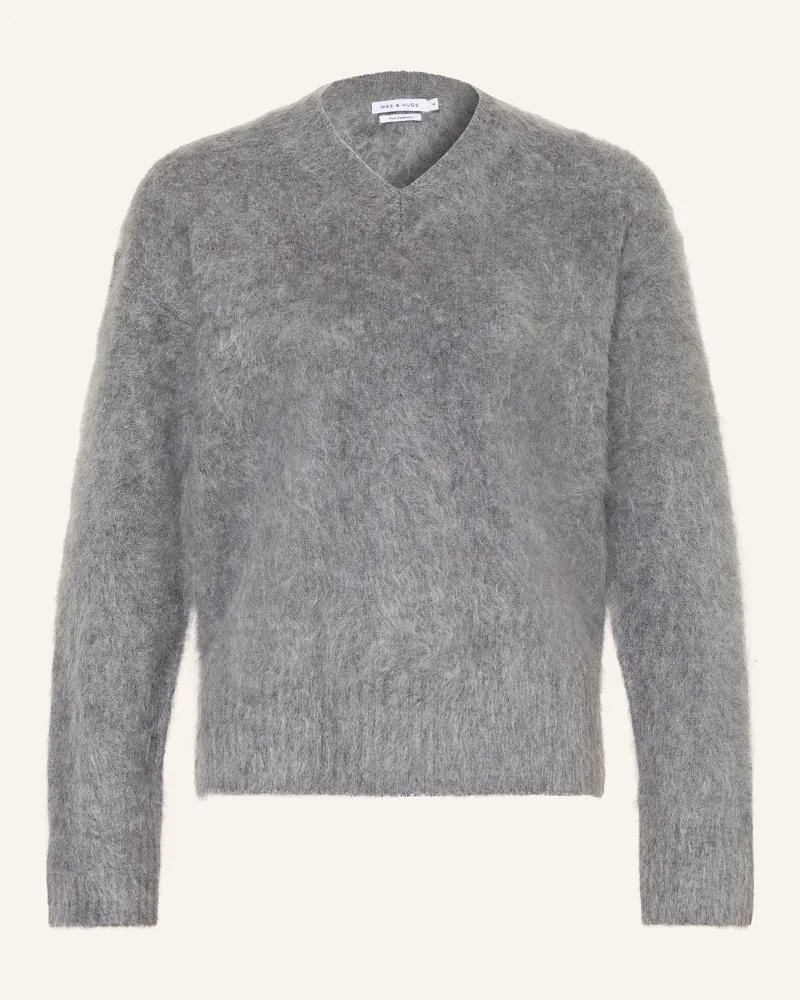 Mrs & HUGS Cashmere-Pullover grau Grau