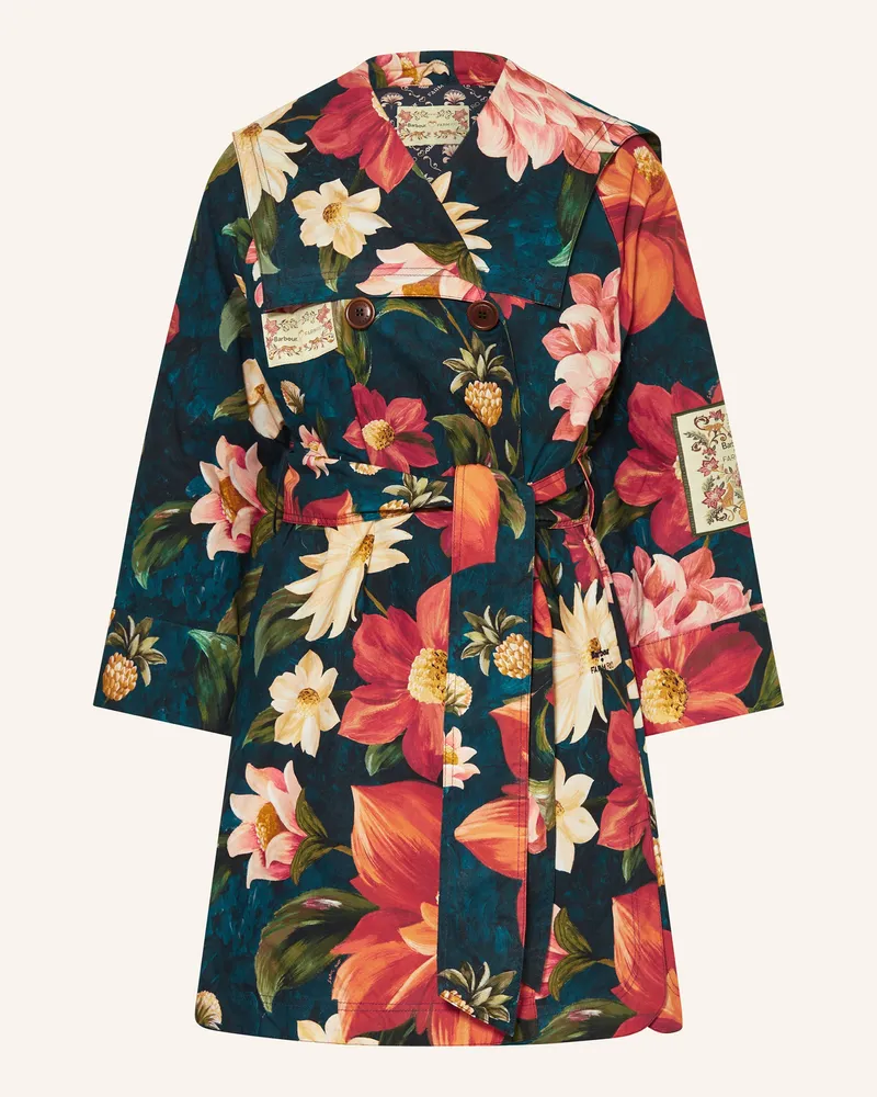 Barbour Mantel Gardenia blau Petrol