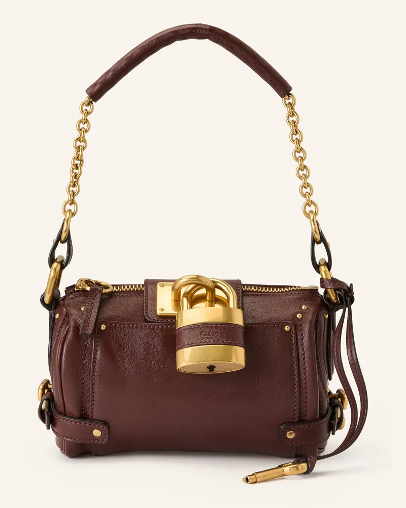 Chloé Schultertasche Paddington Small braun Crafty