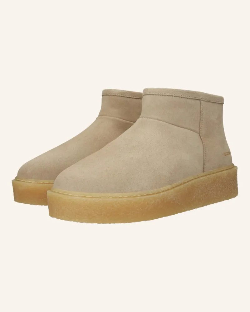 Blackstone Schnürboots Beige
