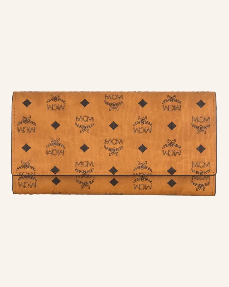 MCM Geldbörse Cognac