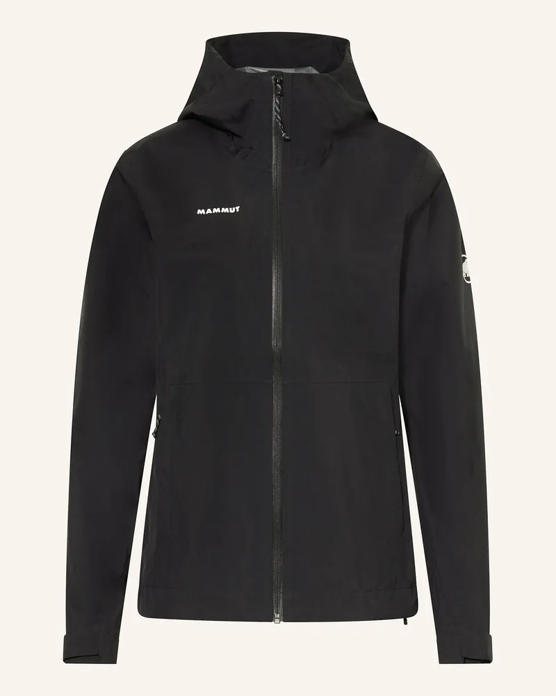 Mammut Hardshell-Jacke Linard Light Hs Hooded schwarz Schwarz