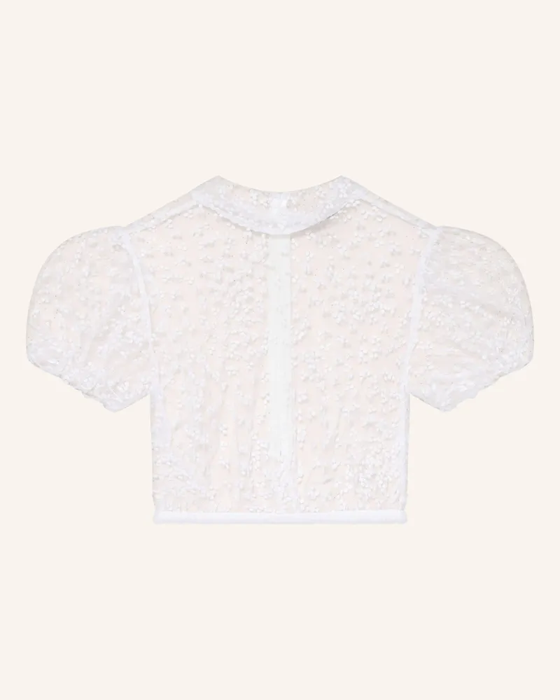 KINGA MATHE Dirndlbluse Leni weiss Weiss