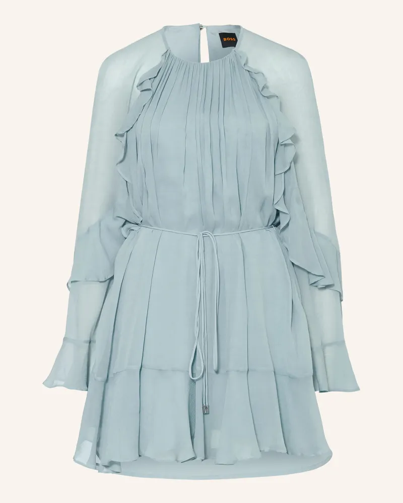 HUGO BOSS Kleid Dredia Mit Volants gruen Mint