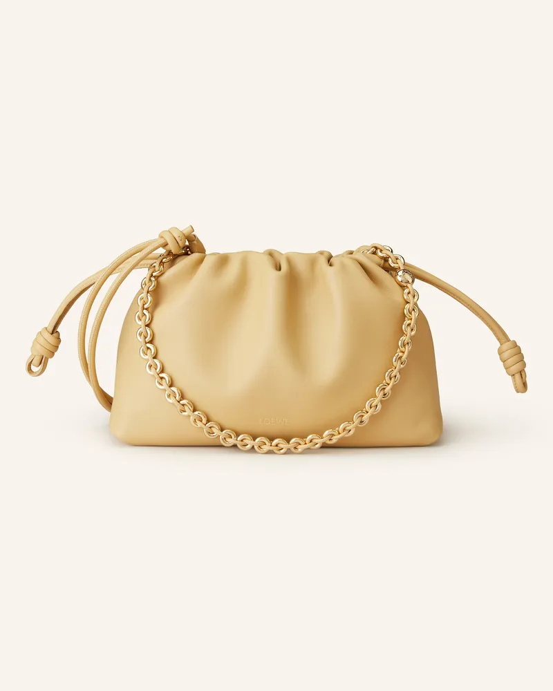 Loewe Clutch Flamenco gelb Ecru