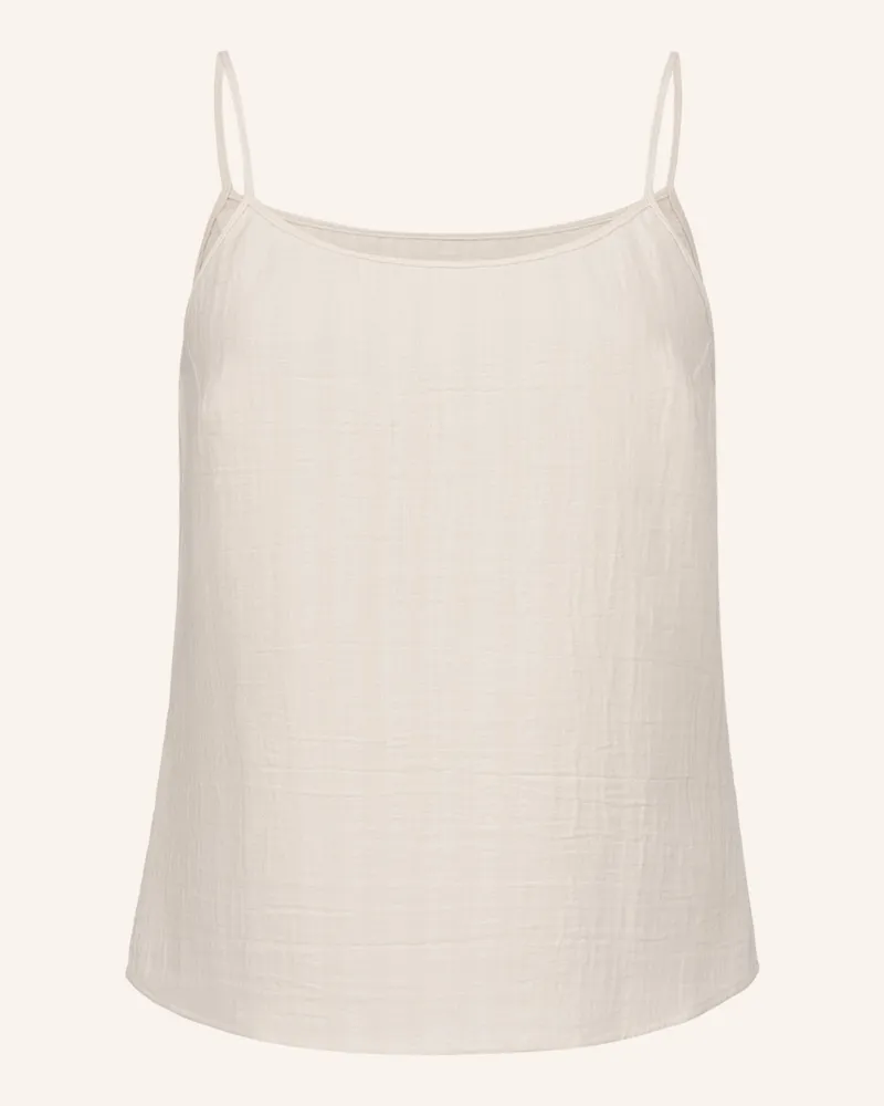 Ehrlich Textil Finja Trägertop Aus Bio-Baumwolle weiss Beige