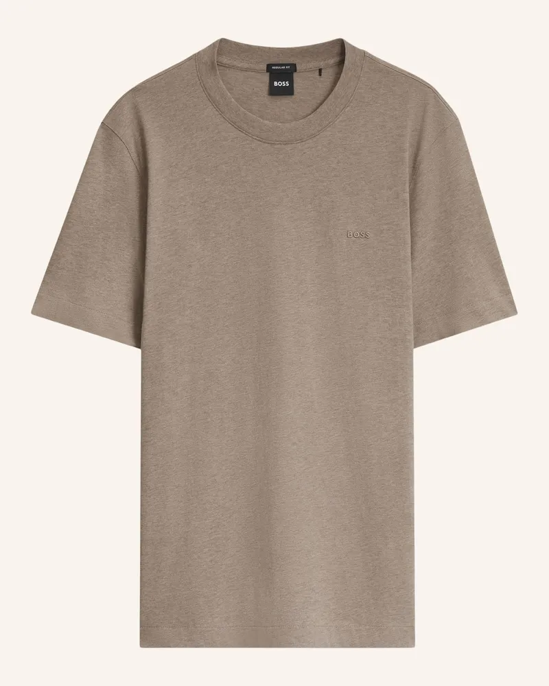 HUGO BOSS T-Shirt Thompson 01 Regular Fit braun Braun