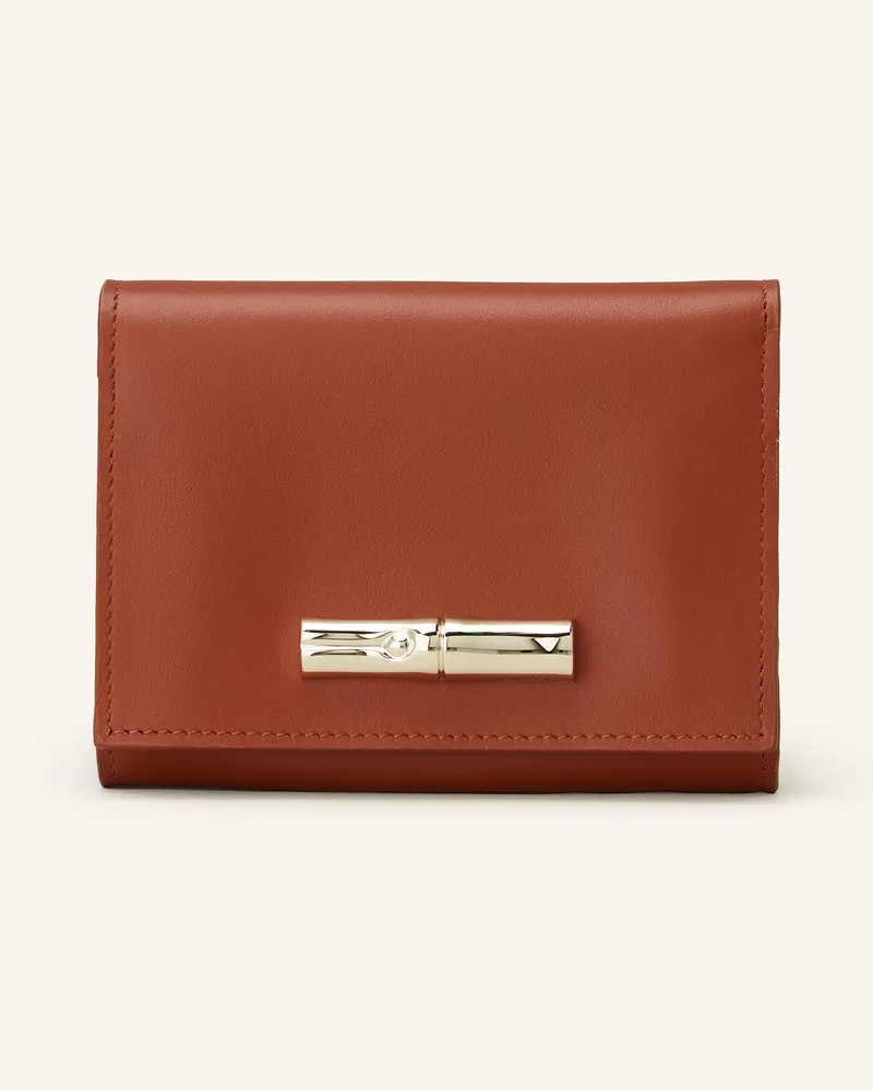Longchamp Geldbörse Le Roseau braun Braun