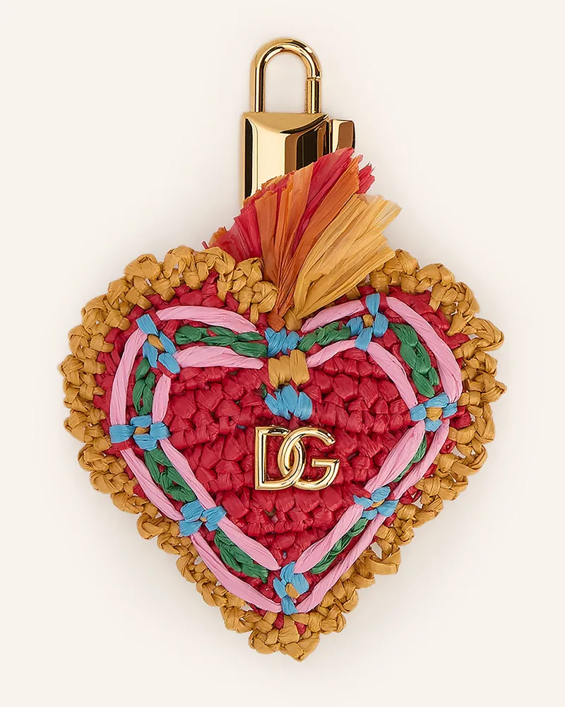 Dolce & Gabbana Taschenanhänger orange Gold