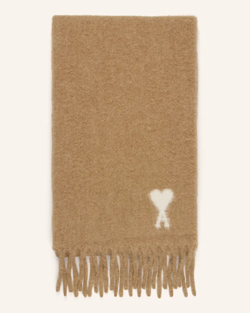 AMI Paris Alpaka-Schal beige Beige