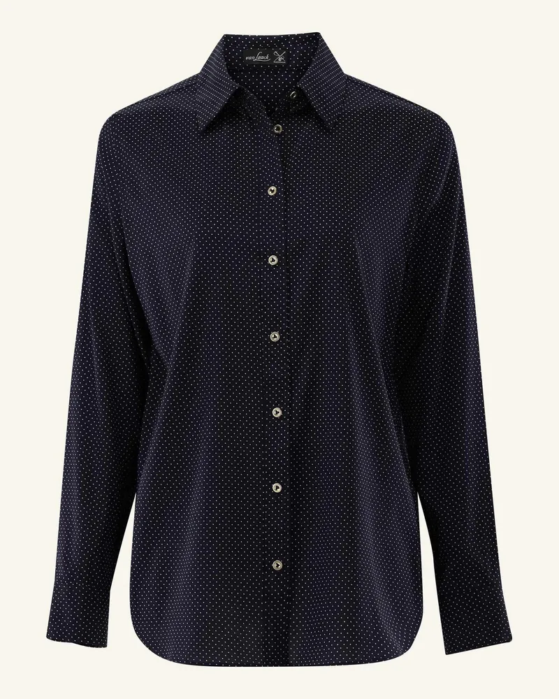 van Laack Bluse Modern Fit Blau
