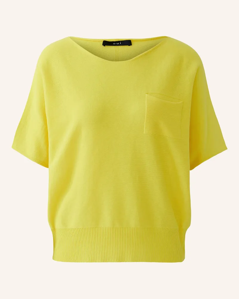 Oui  Strickshirt Gelb
