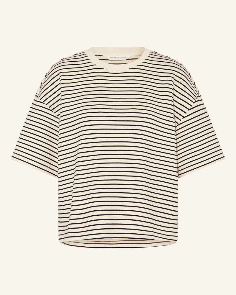 MOSS COPENHAGEN T-Shirt Mschnilda Ima schwarz Creme