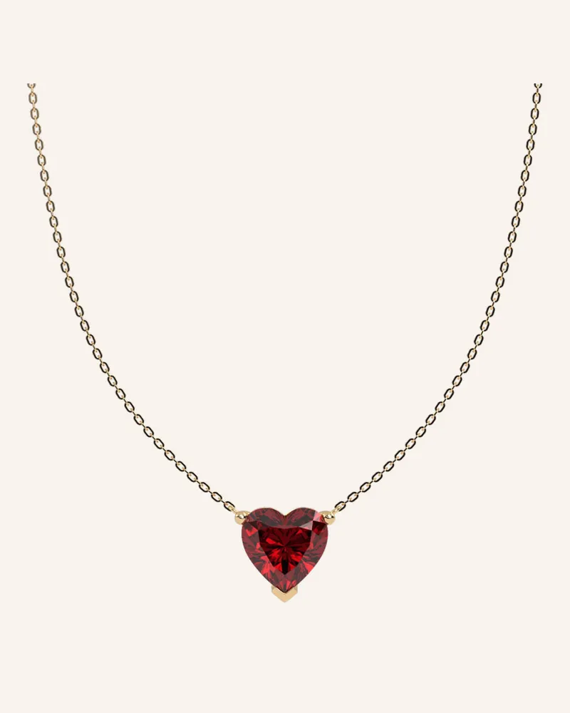 VEYNOU Halskette ADORE aus 14 Karat recyceltem Gold und 2.50ct. Lab-Grown Rubin Gold