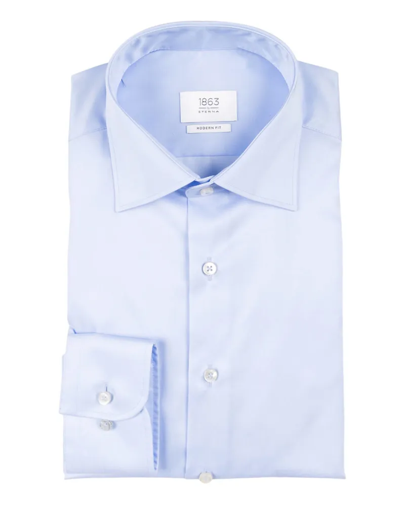 Eterna Hemd Modern Fit Hellblau