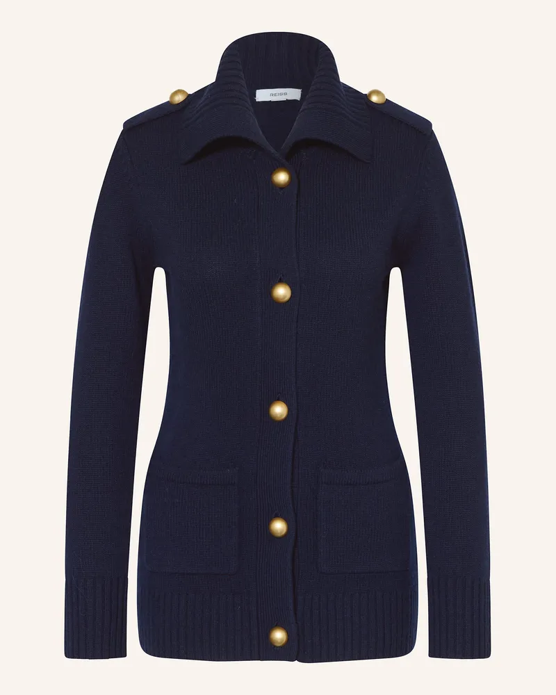 Reiss Strickjacke CAT Dunkelblau