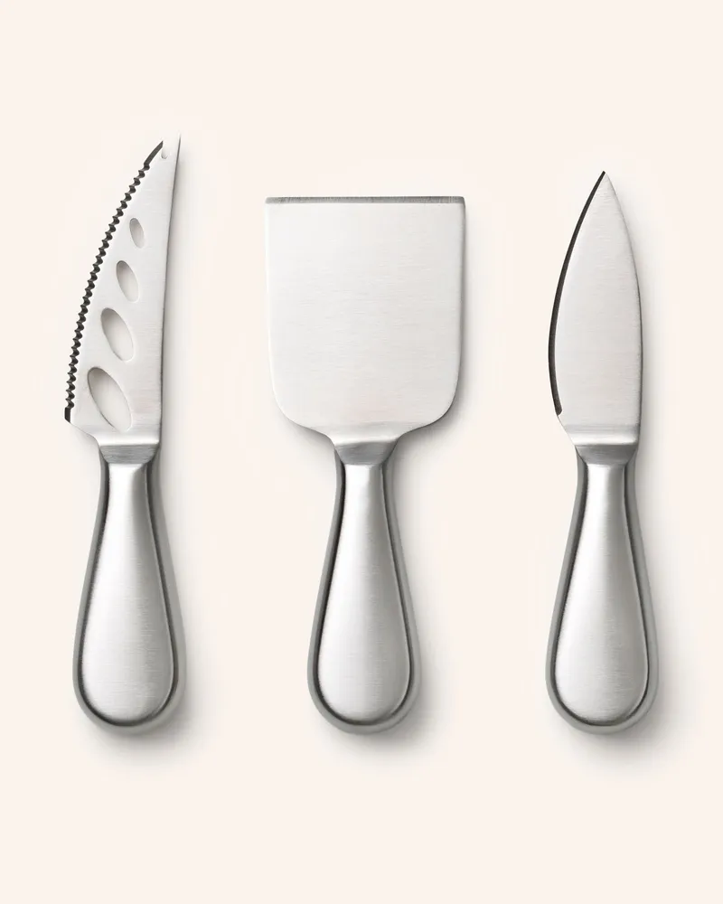 PRINTWORKS 3-tlg. Käsemesser-Set THE ESSENTIALS Creme