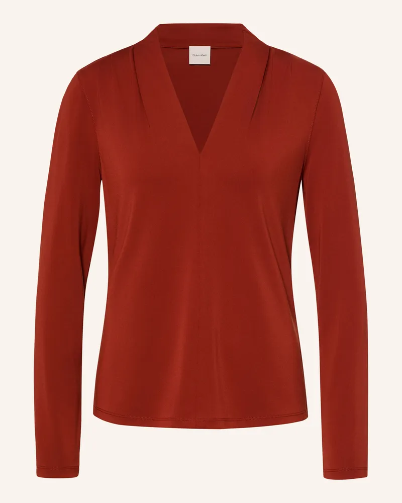Calvin Klein Blusenshirt rot Dunkelrot