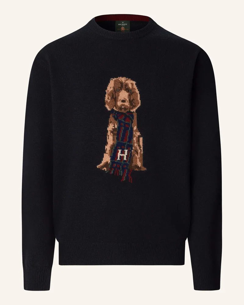 Hackett Pullover HARRY KNIT CREW Blau