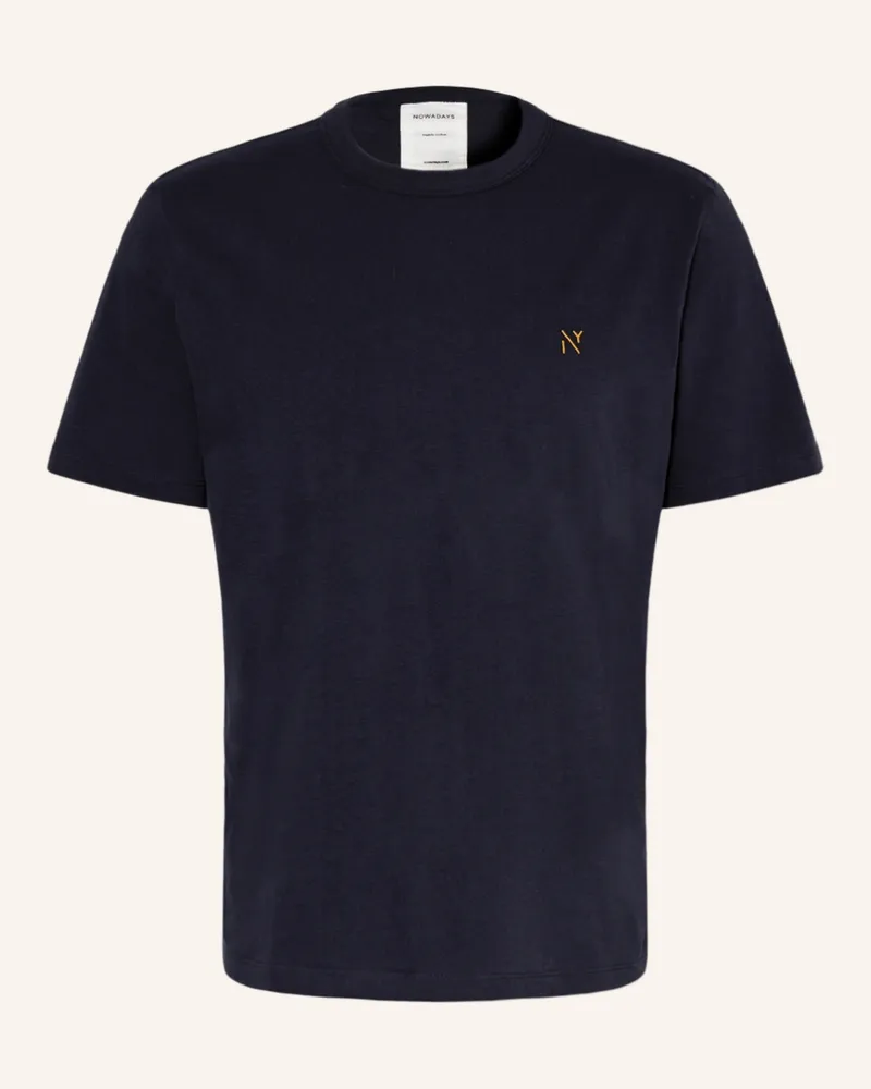 Nowadays T-Shirt blau Dunkelblau