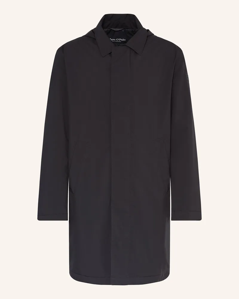 Marc O'Polo Mantel Mit Abnehmbarer Kapuze schwarz Schwarz