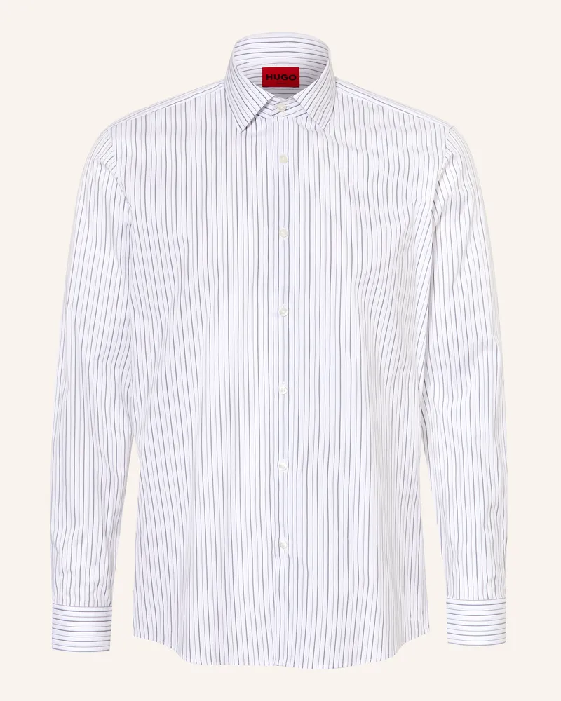HUGO BOSS Hemd Valerio Modern Fit weiss Weiss